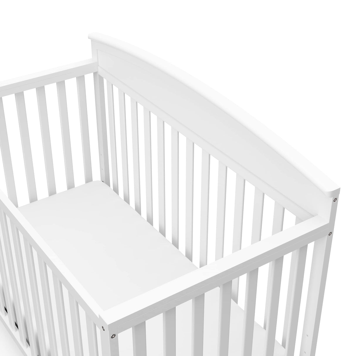 Benton 5-in-1 Convertible Crib with Drawer (Black) - Converts from Baby Crib to Toddler Bed,