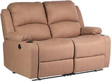 58" Wall Hugger Reclining RV Theater Seats | Double Recliner RV Sofa