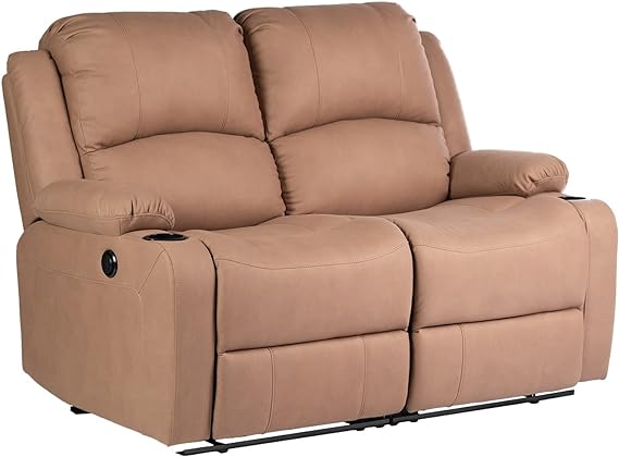 58" RV Loveseat Recliner Sofa – Wall Hugger, Powered & Manual