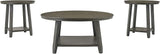 Raebecki 3-Piece Rustic Table Set, Includes Coffee Table and 2 End Tables