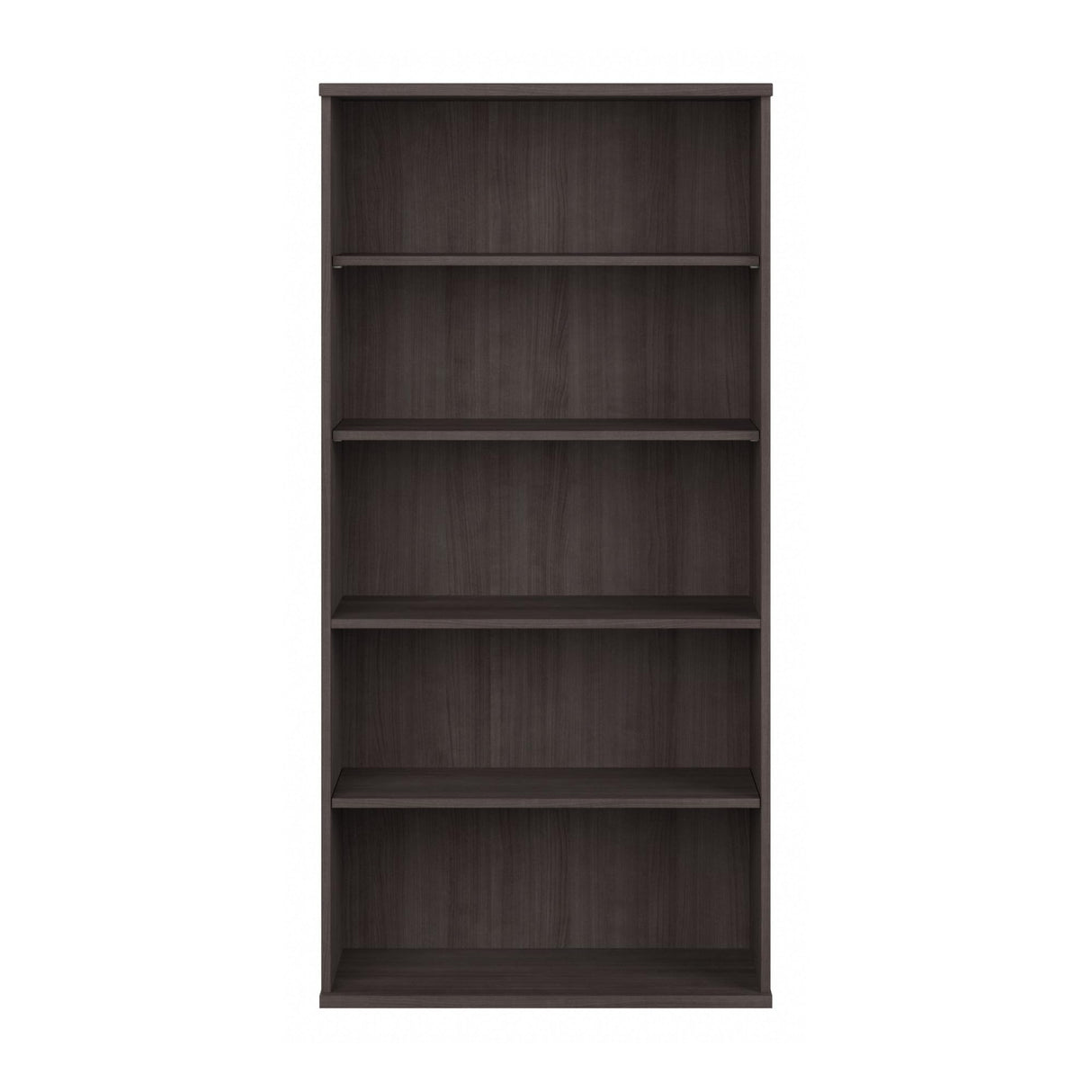 Studio C Tall 5 Shelf Bookcase in Storm Gray, Large Bookshelf for Home or Professional