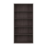 Studio C Tall 5 Shelf Bookcase in Storm Gray, Large Bookshelf for Home or Professional