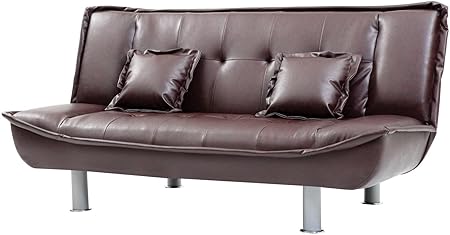 Furniture Futon Sofa Bed, Chocolate