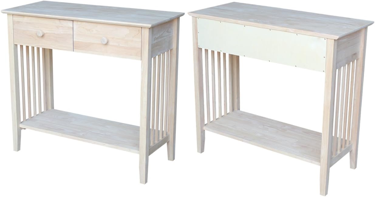 Mission Styled Server and Console Table, Unfinished