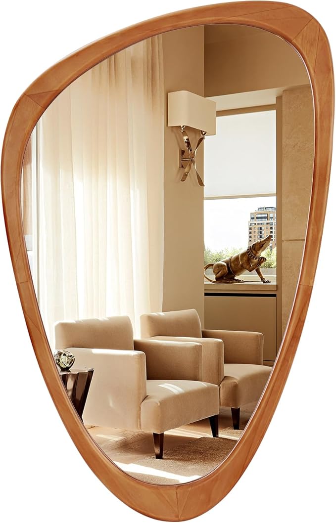 Asymmetrical Mirror, Irregular Mirror Full Length, Boho Wall Mirrors