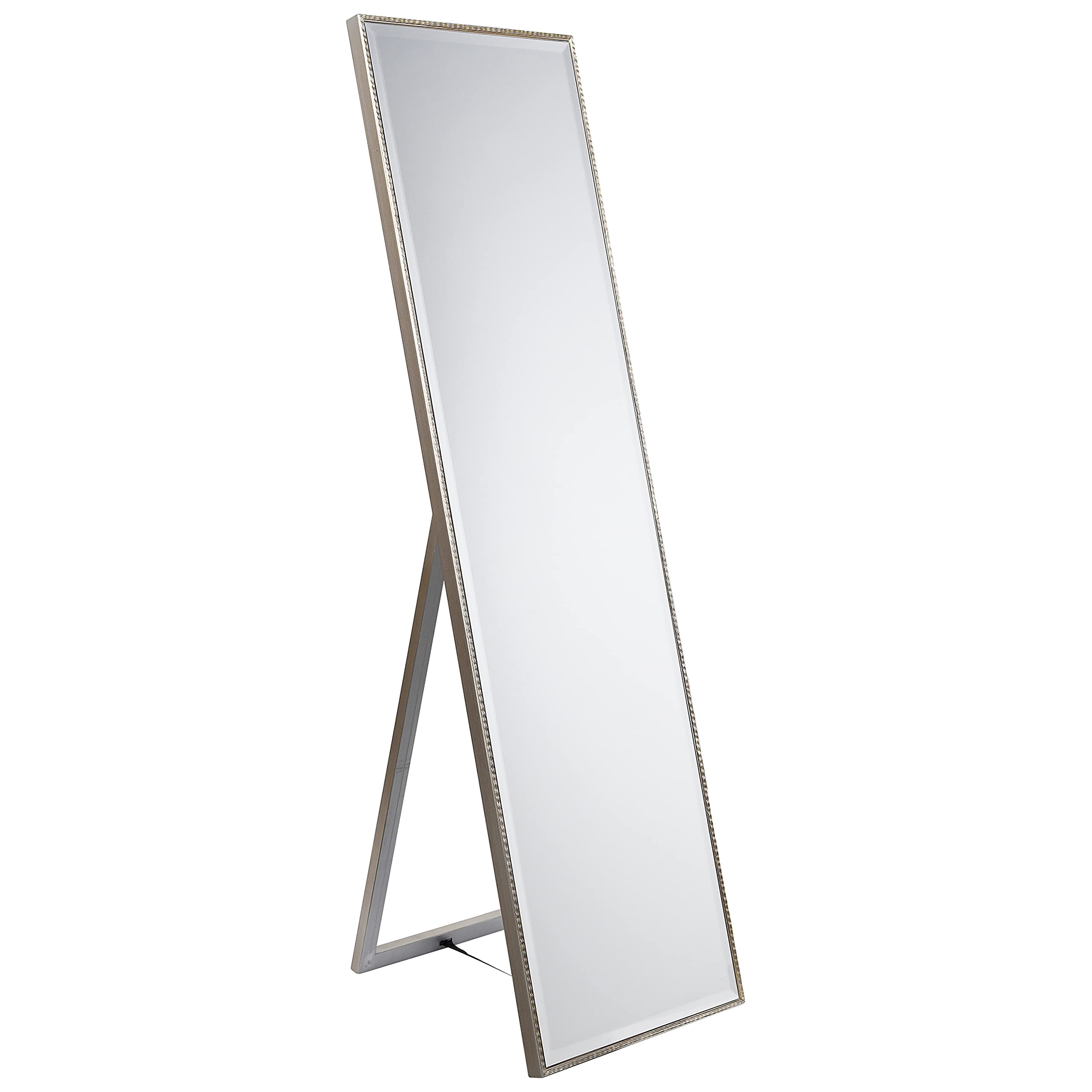 Empire Art Direct Traverse Modern Cheval, Floor Mirror Solid Wood Frame Covered with Beveled Clear MirrorPanel, 64" x 1.3" x 18"
