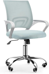 Mesh Office Desk Chair with Adjustable Height and Swivel, Mid-Back with Armrests and Lumber