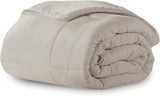 Microfiber Down-Alternative Solid Color Comforter - White - Full/Queen (90"x90")