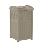 33 Gallon Commercial Outdoor Trashcan Hideaway with Lid for 30 to 33 Gallon Trash Bags