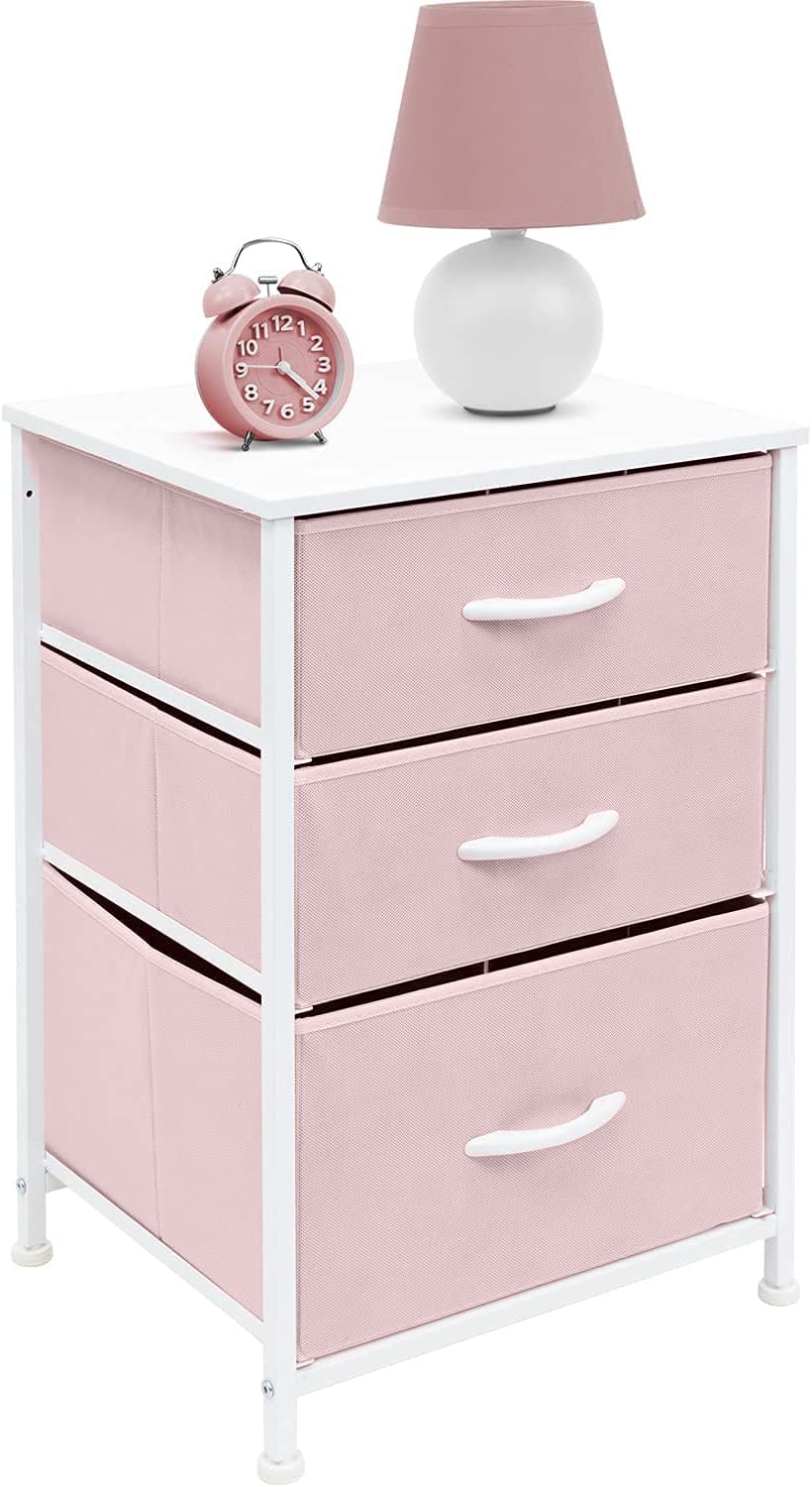 with 3 Drawers - Furniture Storage Chest Tower Unit for Bedroom, Hallway, Closet, Office