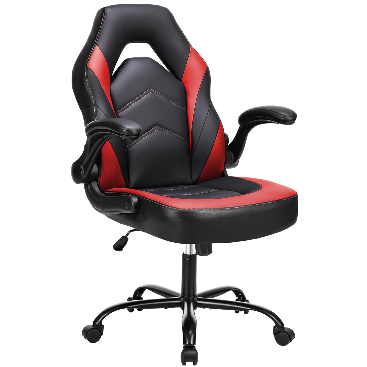 Ergonomic Gaming Chair with Flip-Up Arms and Adjustable Height