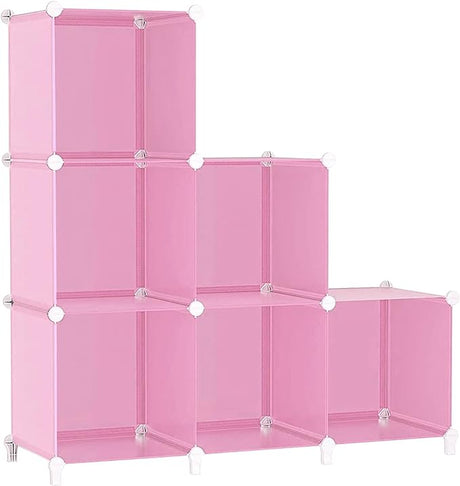 Cube Storage Organizer, Storage Cubes Shelves Bookshelf, 6 Cube Closet Organizers and Storage,