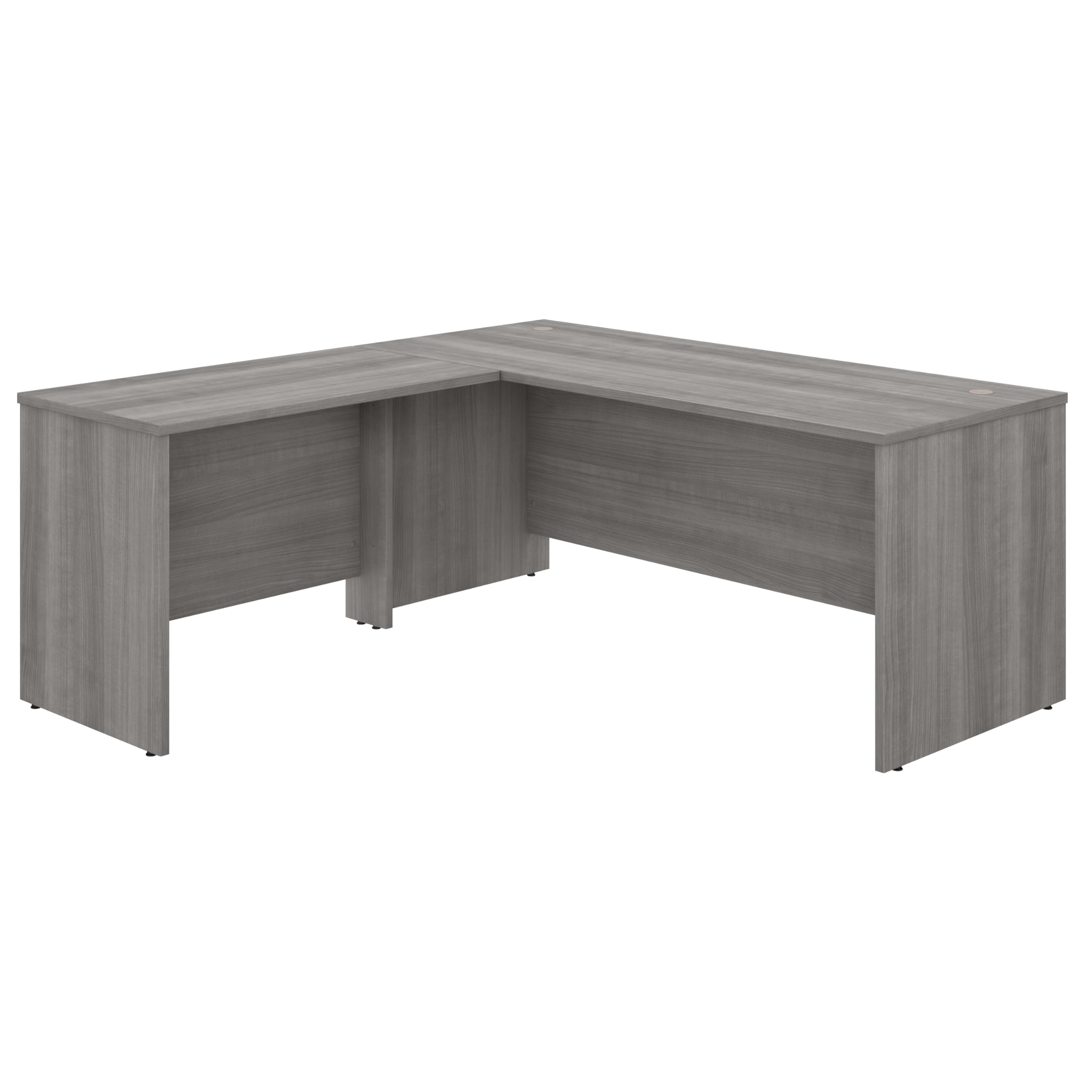 Studio C 72W x 30D L Shaped Desk with 42W Return in Platinum Gray