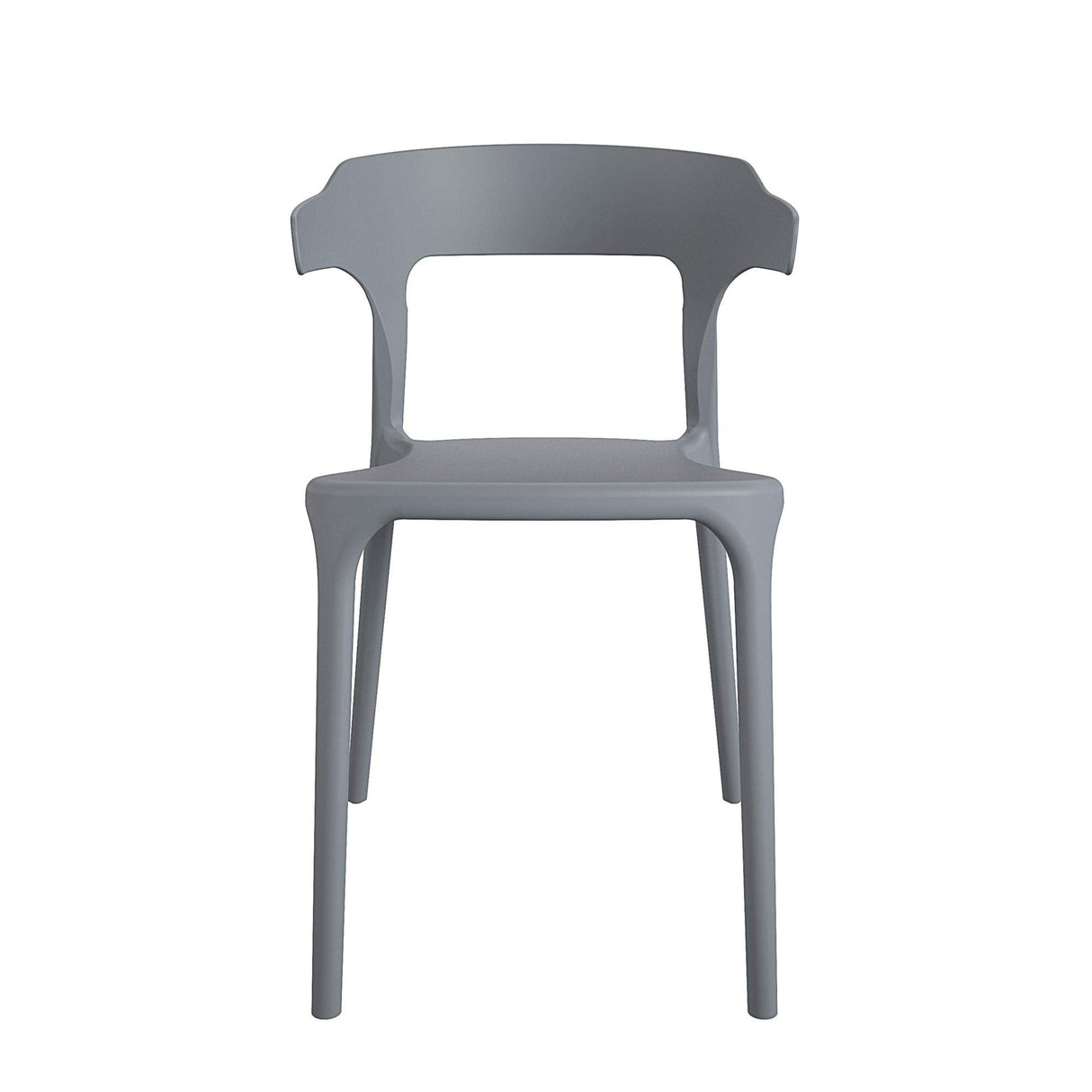 Poolside Collection, Felix Stacking Dining Chairs, Indoor/Outdoor, 4-Pack, Charcoal