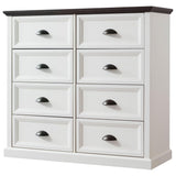 Farmhouse 8 Drawer Dresser for Bedroom, Tall Chest of Drawers