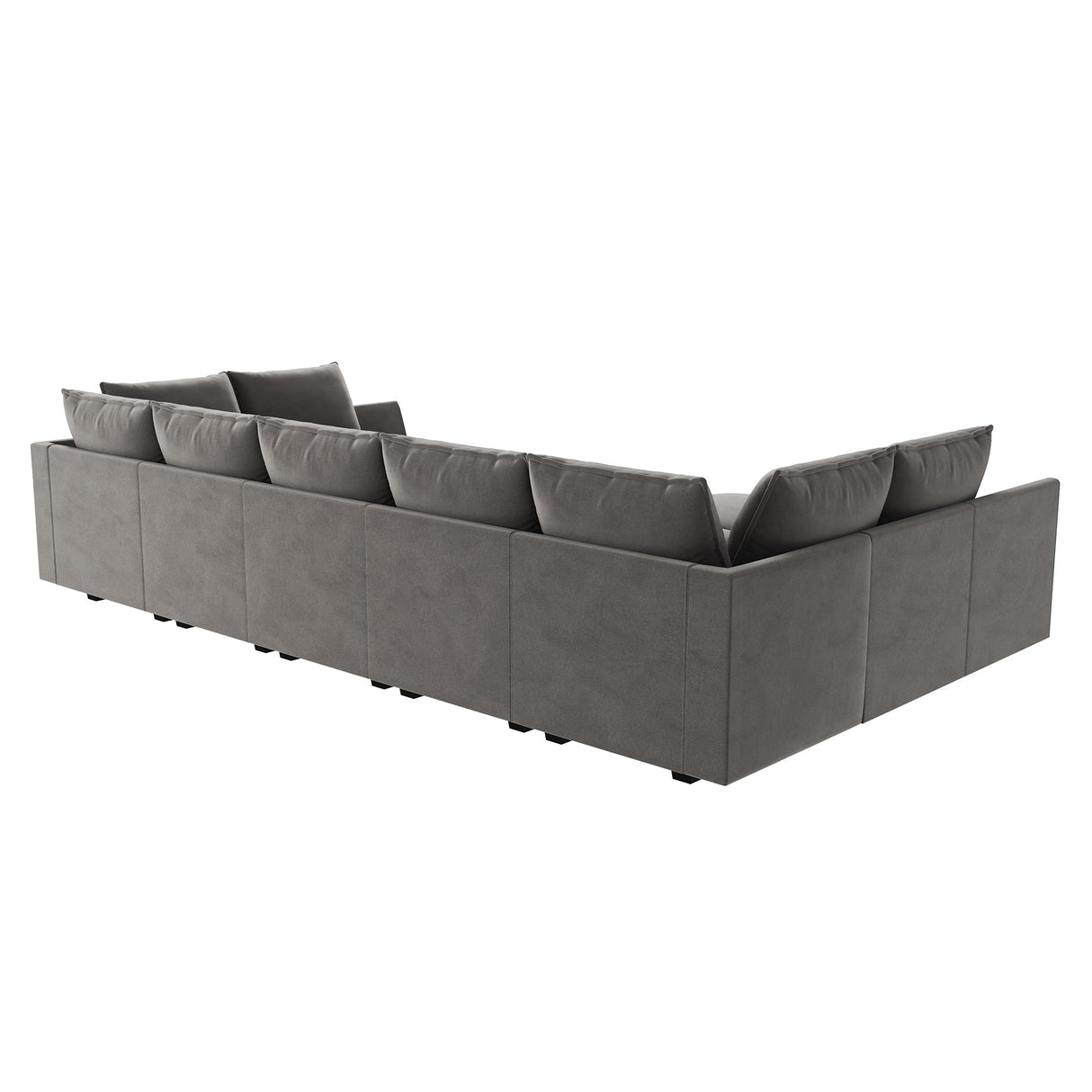 Modular Sectional Sleeper Sofa Couch with Ottoman Velvet Modular Sofa with Storage Seat onvertible Sleeper