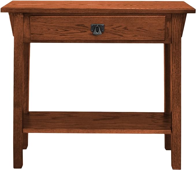 9057-RS Mission Console Entryway, Sofa Table, Made with Solid Wood,