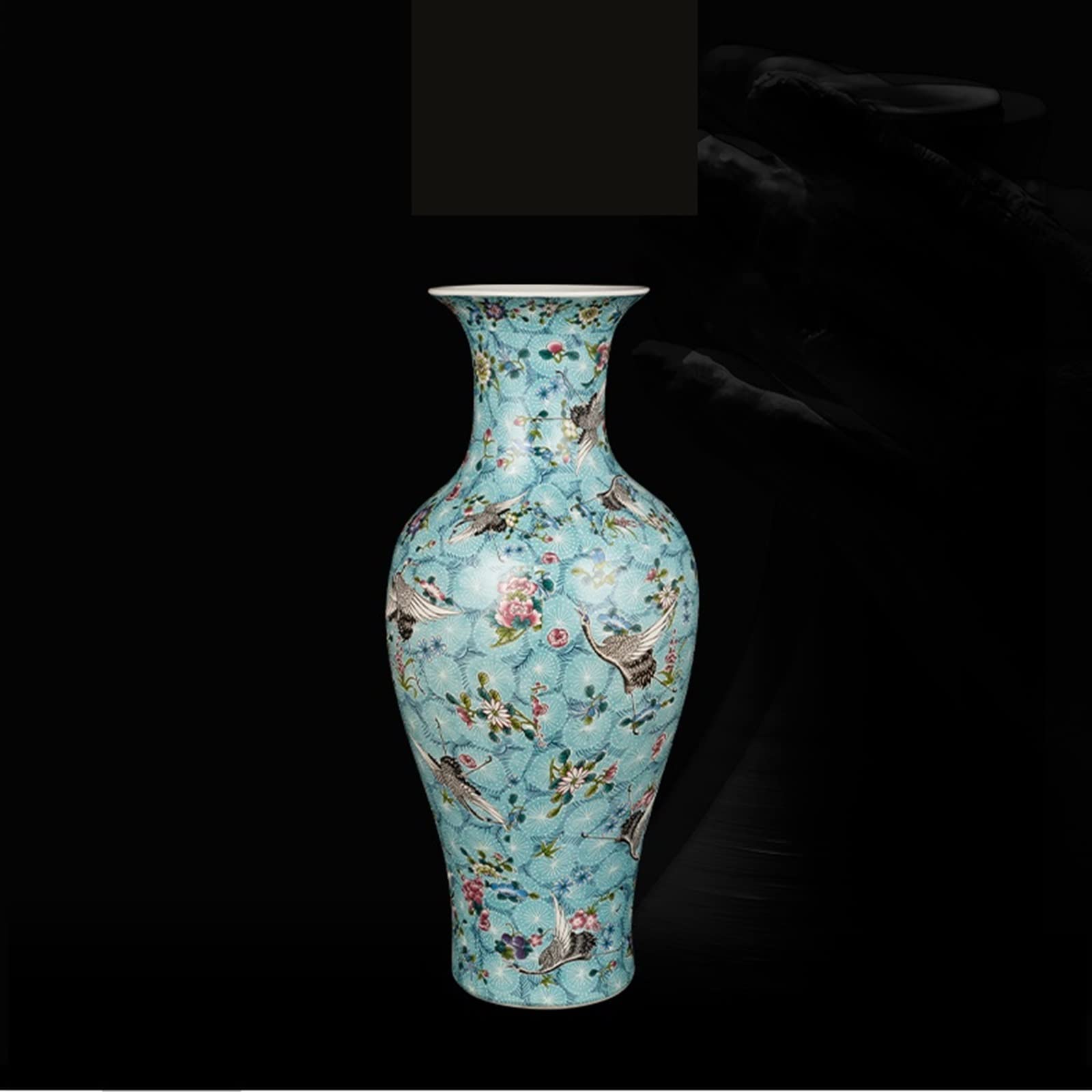 Decorative Vase Ceramic Flower Vases Jingdezhen Ceramic Vases, Enamel Color Home