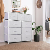 Tall Dresser for Bedroom with 9 Drawers, Storage Dresser Organizer Unit