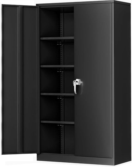 Steel SnapIt Storage Cabinet 72" Locking Metal Garage Storage Cabinet