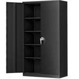 Steel SnapIt Storage Cabinet 72" Locking Metal Garage Storage Cabinet