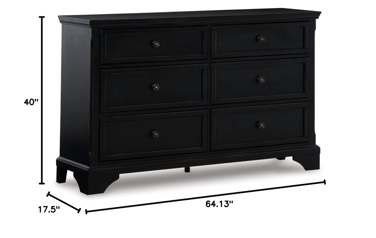 Chylanta Traditional Dresser, Black