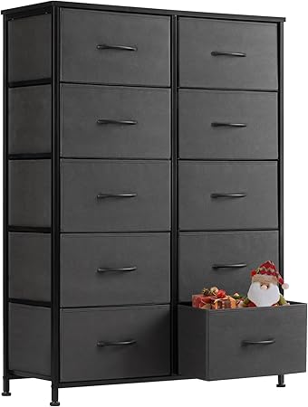 Dresser, Tall Dresser for Bedroom, Drawer Dresser Organizer Storage Drawers