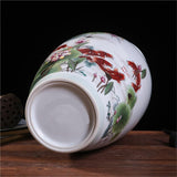 Vase Ceramic Vase Ornaments Chinese Porcelain Pastel Living Room TV Cabinet