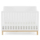 GAP babyGap Oxford 6-in-1 Convertible Crib - Greenguard Gold Certified, Bianca White/Natural