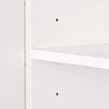 Farnel 2-Door Storage Cabinet-Pure White, Tall with 4