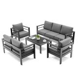 Oversized Aluminum Patio Furniture Set