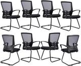 Waiting Room Guest Chairs Set of 1, Mesh Back Arm Chair with Ergonomic Lumbar Support