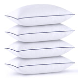 Standard Size Set of 4 - Bed Pillows for Sleeping 4 Pack, Cooling Supportive Hotel Pillows with Premium Soft Down Alternative Fill for Side Stomach and Back Sleepers