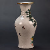 Ceramic Art Handmade Vase Chinese Style for Rustic Farmhouse,Living Room Decor