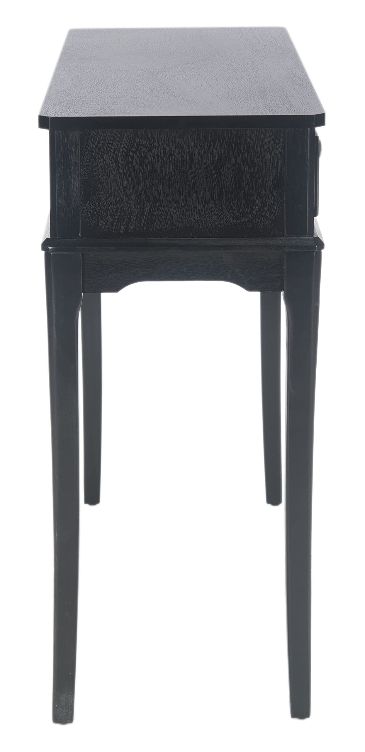Home Collection Opal Black 2-Drawer Console Table