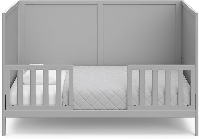 Theo Convertible Crib (Black) – GREENGUARD Gold Certified, Converts from Baby Crib to Toddler Bed and Daybed