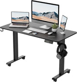 Standing Desk 47 x 24 inch, Electric Height Adjustable Desk with Splice Board