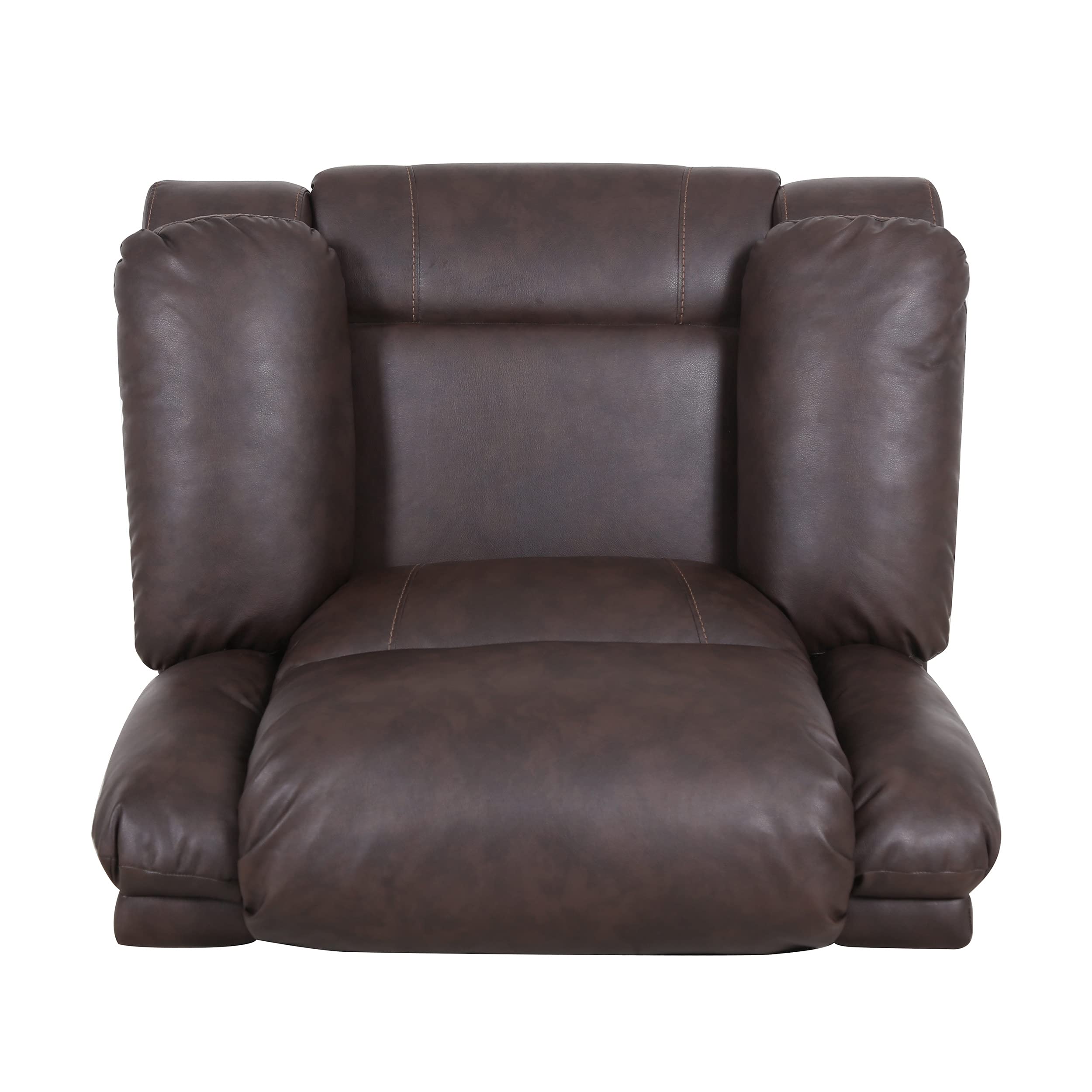 Classic Tufted Leather Swivel Recliner Comfortable & Stylish Lounge Chair