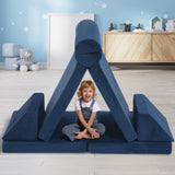 8 Pcs Modular Kids Play Couch, DIY Modular Toddler Couch for Playroom and Bedroom