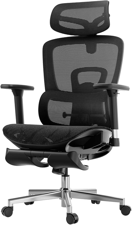 Ergonomic Office Chair with 3D Adjustable Armrests, Adjustable Lumbar Support High