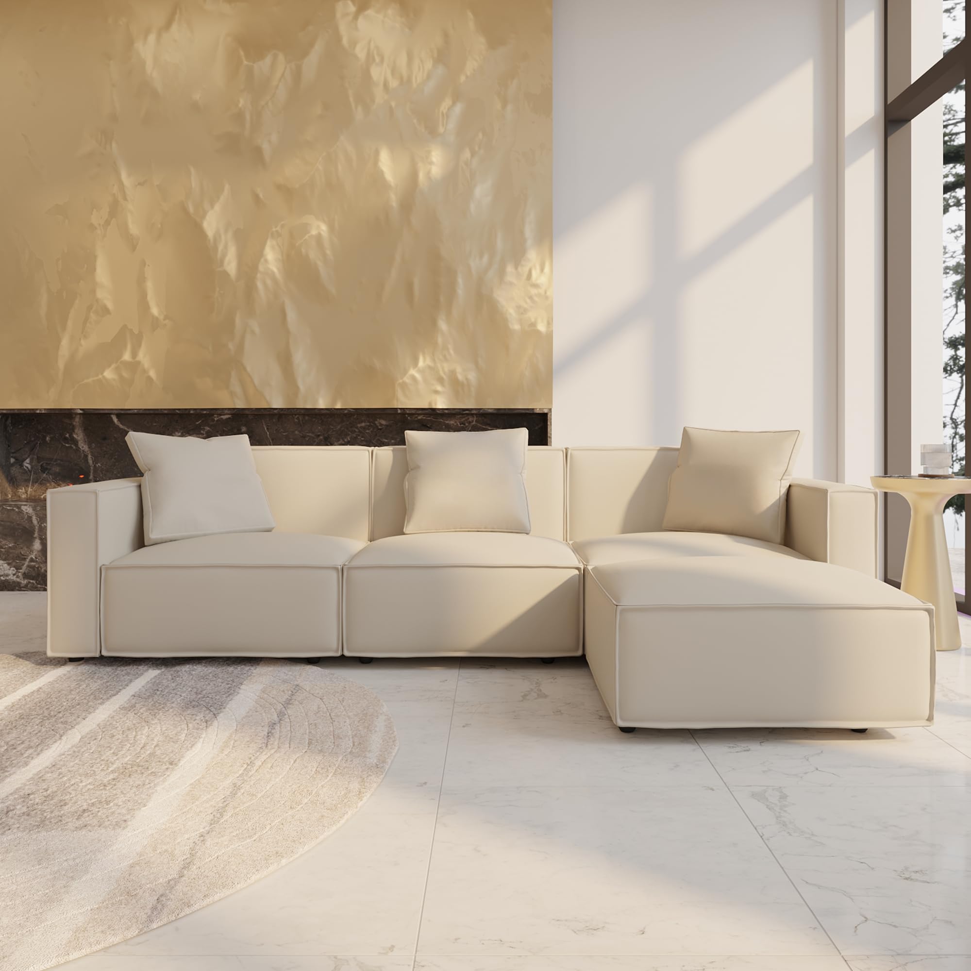 Modular Sectional Sofa – Convertible L or U-Shape
