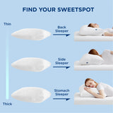 Pillows Queen Size Set of 2 - Fluffy & Soft Adjustable Layer Queen Pillows