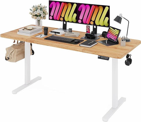 Electric Standing Desk, 55x24 Inches Adjustable Height Desk