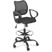 Vue Mesh Extended-Height Chair 3395BL with Ergonomic Mesh Back, Black, Cool Comfort