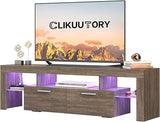 Modern LED 63 inch Long TV Stand with Large Storage Drawer for 50 55 60 65 70 75