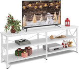 Stand up to 70 Inch TV, 63" Entertainment Center, TV Media Console with 3-Tier Storage