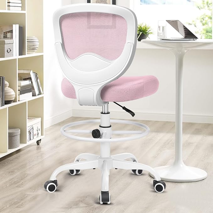 Office Chair, Comfy Desk Chair for Bedroom, Swivel Computer Desk Chair with Rolling