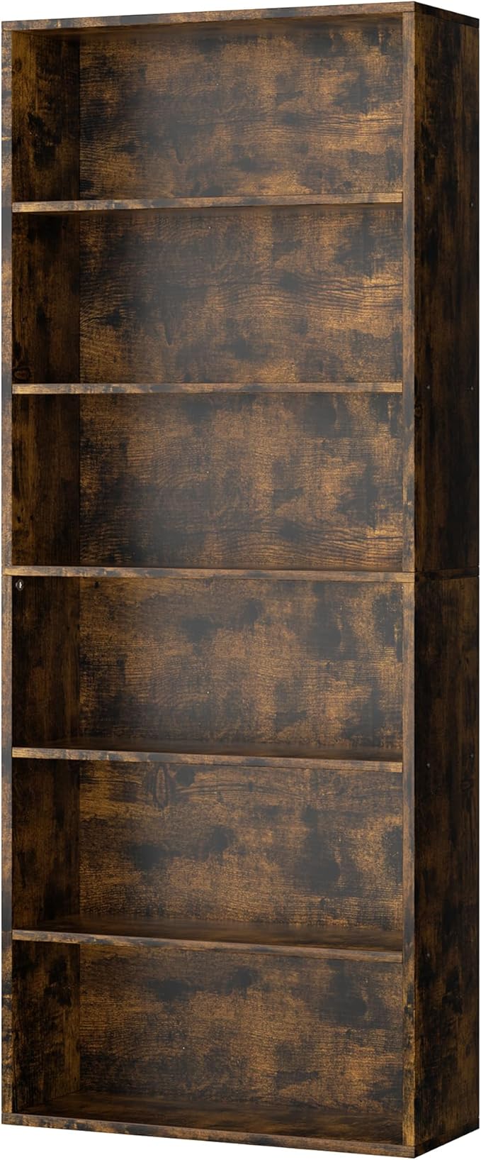 Bookshelf,6-Tier Open Bookcase and Bookshelves,6 Shelf Display Storage Shelves Floor