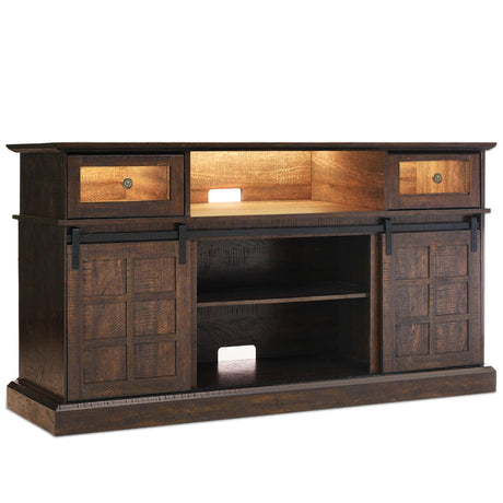 Farmhouse TV Stand for 65 inch TV, Entertainment Center TV Cabinet Stands