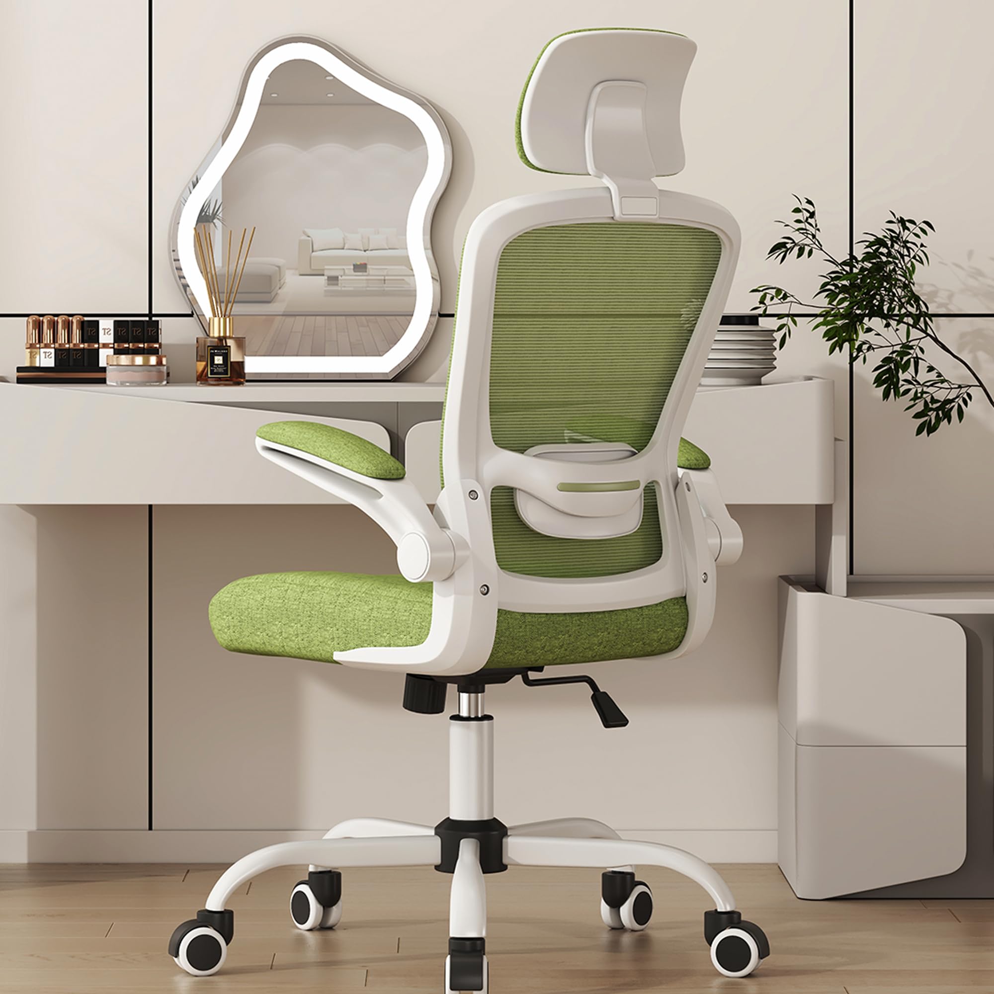 Office Chair, High Back Ergonomic Desk Chair with Adjustable Lumbar Support and Headrest